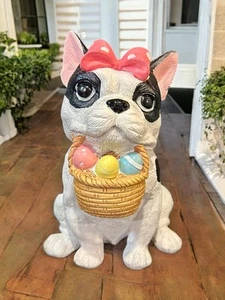 Humane Society French Bulldog Or Boston Easter Dog With Basket NEW - Picture 1 of 4