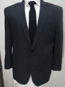 Recent CANALI gray wool/elastane "stretch" blue melange sport coat US 42 S R07 - Picture 1 of 13