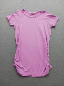 Athleta Women L Athletic Tee Pink Nylon Blend - Picture 1 of 10