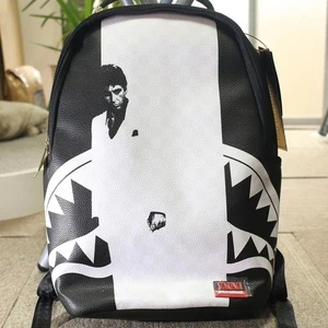SPRAYGROUND Scarface Black White Shark BACKPACK 2025 NEW - Picture 1 of 24