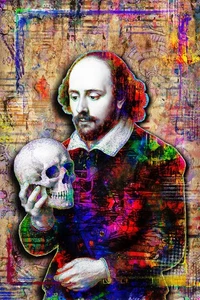 WILLIAM SHAKESPEARE  Poster,  William Shakespeare Pop Art Print Free Shipping US - Picture 1 of 9