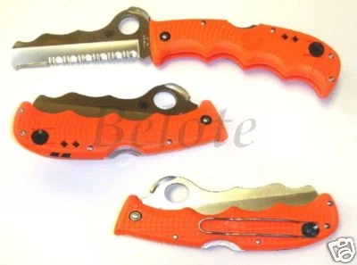 Spyderco Assist I Orange Handle Rescue Knife