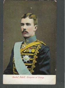 Ca 1909 Post Card Sweden Crown Prince Adolf Gustaf - Picture 1 of 1