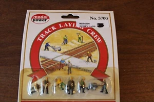 HO Scale Model Power, Track Laying Crew, Figures Package of 6 #5700 BNOS - Picture 1 of 3