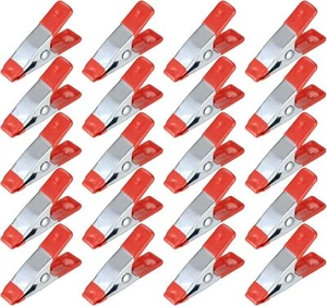 20 Pcs 2" inch Metal Spring Clamps, Heavy Duty Clips Red+silver - Picture 1 of 7