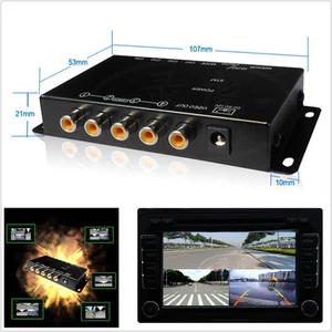 IR Control 360° Car Offroad 4-Way Parking Camera Image Split-Screen Box PAL NTSC - Picture 1 of 11