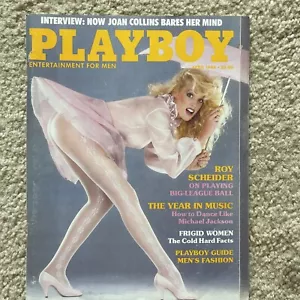 Playboy Magazine April 1984 Playmate Lesa Ann Pedriana, Joan Collins Interview - Picture 1 of 2