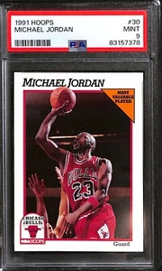 1991 Hoops Michael Jordan Chicago Bulls #30 PSA9 GOAT HOF - Bild 1 von 2
