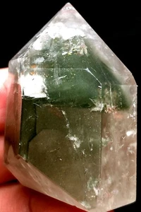 71g Himalayas Phantom 'Green Ghost' Lemurian QUARTZ Crystal Point Polished s333 - Picture 1 of 9