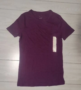 A New Day Womens Short Sleeve T-Shirt Purple XS - Picture 1 of 6