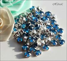Crystal Sew On Blue Jewellery Beads