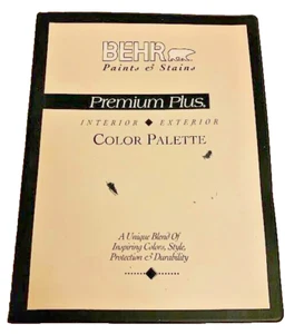 BEHR Paints and Stains Premium Plus Interior Exterior Color Chip Collection Book - Picture 1 of 13