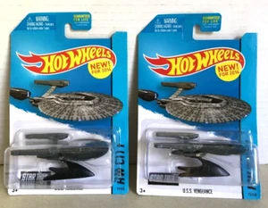Lot of 2 Hot Wheels 2014 HW City Star Trek U.S.S. Vengeance 75/250 - Picture 1 of 3