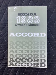 1983 Honda Accord Owner Owner's Manual - Picture 1 of 2