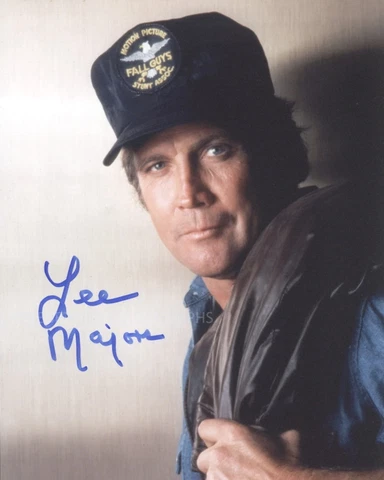 LEE MAJORS as Colt Seavers - The Fall Guy GENUINE SIGNED AUTOGRAPH Cover