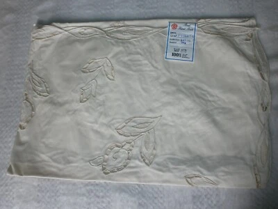 PETITE NAPPE COULEUR ECRU/BRODée MAIN/85x85 cm/RICHELIEUX/COTON 100%/NEUVE - Photo 1/4