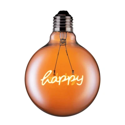 TCP 120L E27 G125 Happy Globe LED Warm White Light Bulb, Clear - Image 1 of 3