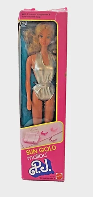 Sun Gold Malibu P.J. Muñeca - Mattel 1983 Nº 1187. Nunca sacado de la caja. Foto 1 de 4