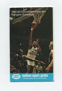 1981-82 NEW YORK KNICKS & RANGERS POCKET SCHEDULE (SKED) - Picture 1 of 2