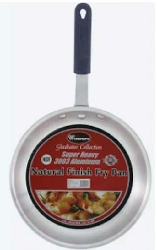 WinCo Afp-12a-h 12-inch Gladiator Fry Pan With Red Silicone Sleeve