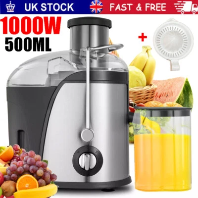 1000W Juicer Machine Whole Fruit Vegetable Large Juice Extractor Stainless Steel - Image 1 of 4