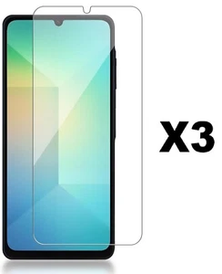 3 Pack Tempered Glass Screen Protector, Anti Scratch, for Samsung Galaxy A06 - Picture 1 of 1