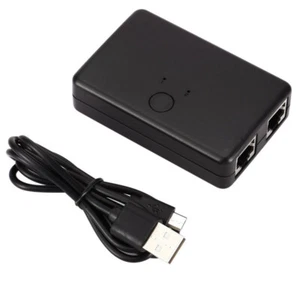 2 Ports RJ45 Lan Hub Network Switch Box Ordinateur Ethernet Adaptateur avec Câble USB BU - Photo 1/5