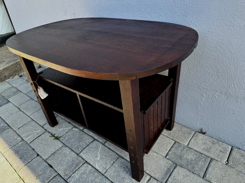 MICHIGAN CHAIR , LI TABLE with Bookcase Section  stickley era w3192 FREE SHPPING Cover