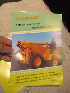Ancien Prospectus Travaux Publics Dumper Cadillon à Charolles - Picture 1 of 3