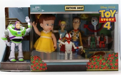 Nuevo Disney Pixar Toy Story 4 Antiguo Tienda Aventura Pack con 8 Figuras Foto 1 de 4
