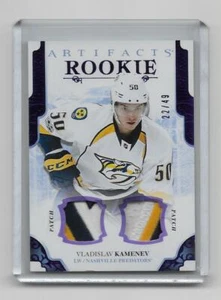 Vladislav Kamenev 2017-18 Artifacts Rookie Dual Patch Purple 22/49 Predators - Picture 1 of 2
