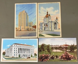 # T5446 ST. PAUL, MN. LOTE DE POSTALES, 4 DIF. TARJETAS - Imagen 1 de 2