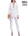 RRP€329 MARTA MARZOTTO Crepe Suit IT44 US8 UK12 L Single-Breasted Made in Italy