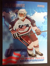 Jason Karmanos - 1993-94 Donruss USA World Junior Championship - Harvard Univ.