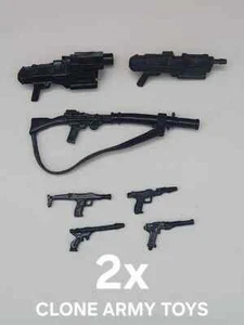 Star Wars Weapons Lot Blaster Riffle Droid Gun Clone VC Vintage Collection 3.75 - Picture 1 of 2