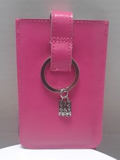 Ordning & Reda Thin Wallet Cash Card Holder / Key Fob Pink Leather