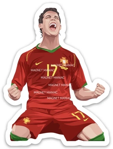 Cristiano Ronaldo likeness magnet - Soccer - Manchester United FC - World Cup Cover