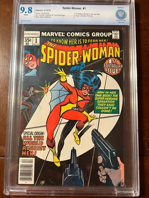 SPIDER-WOMAN #1 4/78 CBCS 9.8 WHITE PAGES! ICONIC COVER- EXCELLENT HIGH GRADE! - Image 1 of 4