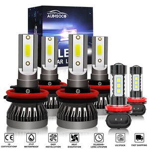 For Toyota Tacoma 2016 2017 2018 2019 2020 LED Headlight High Low+Fog Light Kit - Picture 1 of 12