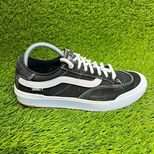 Vans Berle Pro Mens Size 7.5 Black White Athletic Walking Skate Shoes Sneakers - Picture 1 of 12