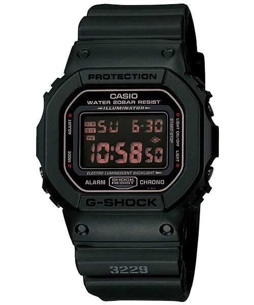 Dw-5600ms-1d Black Red Eye Casio G-shock Men's Watches 200m Resin Band 1545