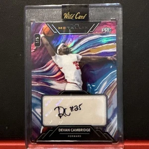 2024 Wild Card Metallix Devan Cambridge Autograph PRC 1/5 - Picture 1 of 2