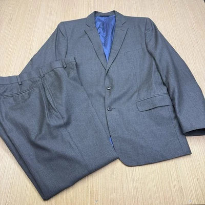 42R Brooks Brothers Brooksgate Regent Vitale Barberis Canonico Gray Suit 34x30 - Image 1 of 4
