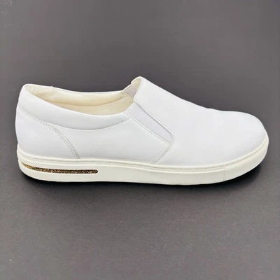 Zapatos sin cordones Birkenstock Oswego regulares de cuero liso blanco para hombre 13 46 Foto 1 de 4