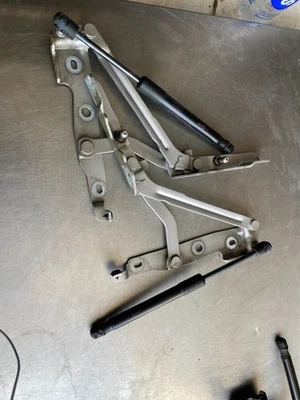 Ford Mustang GT 2005-2009 bisagras de capó plateadas probadas por fabricante original Foto 1 de 3