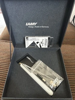 Pluma Estilográfica Lamy Diálogo 3 Tinta F Blanca Vintage Retro Foto 1 de 4