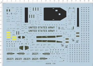 1/35 UH-60 Black Hawk Helicopter Model Kit Water Slide Decal - Bild 1 von 1
