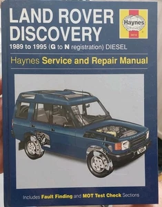 Haynes 3016 Workshop Manual Land Rover Discovery (1989 - 1995) - Picture 1 of 2