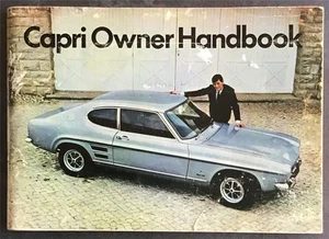 Manual del propietario del auto Ford Capri 1971 #CG180/1270 Dom Capri CAPRI GT - Imagen 1 de 5