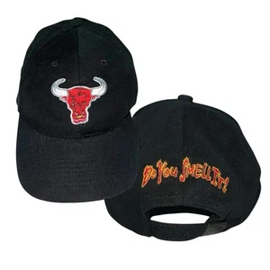 Vintage 90s WWF The Rock Hat Do You Smell It Embroidered Logo Dad Cap Strap back - Picture 1 of 13